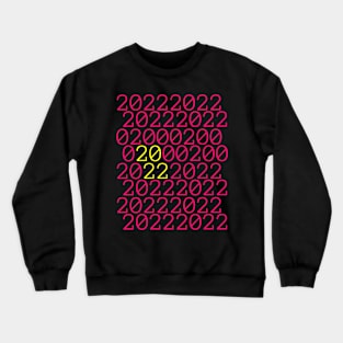 2022 binary code in pink Crewneck Sweatshirt